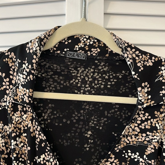 Heart Moon & Star Wrap Dress S - Picture 5 of 9